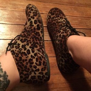 Leopard Tie Flats